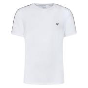 Slim Fit Gebreid T-Shirt Emporio Armani , White , Heren