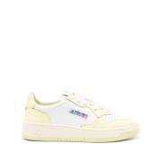 Witte Medalist Sneakers met Gele Rand Autry , Multicolor , Dames