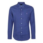 Sportieve Lange Mouw Shirt Ralph Lauren , Blue , Heren