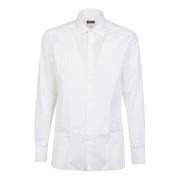 Op maat gemaakt overhemd met lange mouwen Ermenegildo Zegna , White , ...