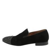 Pre-owned Leather flats Christian Louboutin Pre-owned , Black , Heren