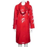 Pre-owned Fabric outerwear Burberry Vintage , Red , Dames
