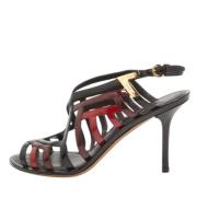 Pre-owned Leather sandals Louis Vuitton Vintage , Multicolor , Dames