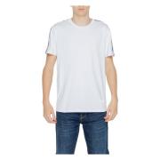 Wit Bedrukt T-Shirt - Korte Mouwen Moschino , White , Heren