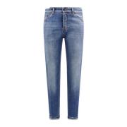 Denim Jeans met Achterlogo Patch PT Torino , Blue , Heren