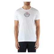 Slim Fit Katoen Logo T-shirt Tommy Hilfiger , White , Heren