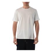 Katoenen T-shirt met borstlogo Armani Exchange , White , Heren