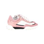 Pre-owned Leather sneakers Chanel Vintage , Pink , Dames