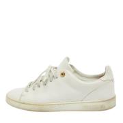 Pre-owned Leather sneakers Louis Vuitton Vintage , White , Dames