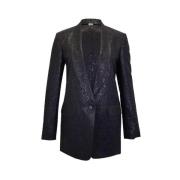 Pre-owned Wool outerwear Dries van Noten Pre-owned , Black , Dames