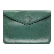 Pre-owned Leather handbags Delvaux Pre-owned , Green , Dames