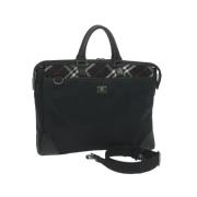 Pre-owned Nylon shoulder-bags Burberry Vintage , Black , Dames