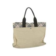 Pre-owned Canvas totes Burberry Vintage , Beige , Dames