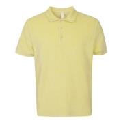 Gele Katoenen Polo Shirt met Kraag 04651/ A trip in a bag , Yellow , H...