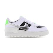 Wit Zwart Neon Groen Shadow Sneakers Nike , Multicolor , Dames