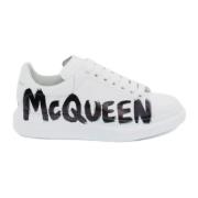 Graffiti-Print Oversized Sneakers Vrouwen Alexander McQueen , White , ...