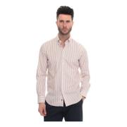 Gestreept Button-Down Casual Overhemd Càrrel , Multicolor , Heren