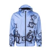 Barocco Print Jas Versace Jeans Couture , Blue , Heren