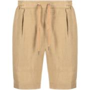 Beige Casual Flat Front Shorts Ralph Lauren , Beige , Heren