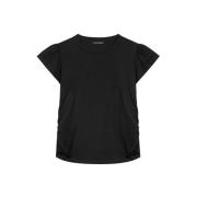 Katoenen T-shirt met mouwen Luisa Cerano , Black , Dames