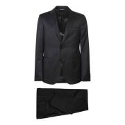 Elegant Suit for Men Ermenegildo Zegna , Black , Heren