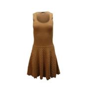 Pre-owned Fabric dresses Alexander McQueen Pre-owned , Brown , Dames
