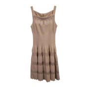 Pre-owned Silk dresses Alaïa Pre-owned , Pink , Dames