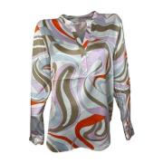 Zijden blouse met stretch Herzen's Angelegenheit , Multicolor , Dames