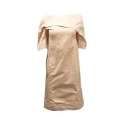 Pre-owned Polyester dresses Jil Sander Pre-owned , Beige , Dames