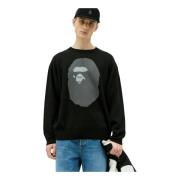 Jacquard Gebreide Trui A Bathing APE , Black , Heren