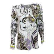 Zijden blouse met stretchstof Herzen's Angelegenheit , Multicolor , Da...