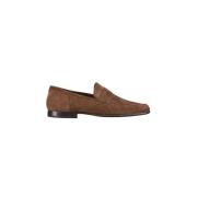 Fluwelen Suède Mocassin Moorer , Brown , Heren