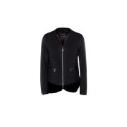 Stretchleren hybride jas met ganzendons Moorer , Black , Dames