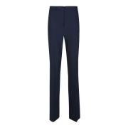 Blauwe Flare Broek Elegante Stijl Hebe Studio , Blue , Dames