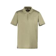 Slim Fit Cotton Polo Shirt Moorer , Green , Heren