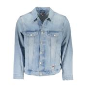 Regeneratieve Katoenen Denim Jack Tommy Hilfiger , Blue , Heren