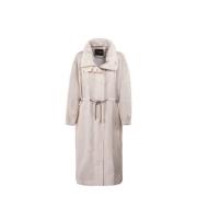 Lichtgewicht Katoen-Linnen Parka Moorer , Beige , Dames