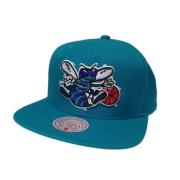 Turquoise Hornets Team Ground 2.0 Snapback Mitchell & Ness , Blue , He...