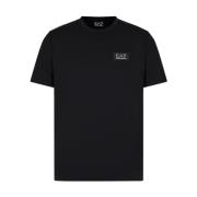 Minimalistisch T-shirt met korte mouwen Emporio Armani EA7 , Black , H...