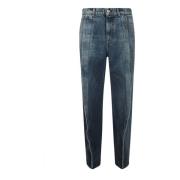 Wijde Pijp Hoge Taille Jeans Y/Project , Blue , Dames