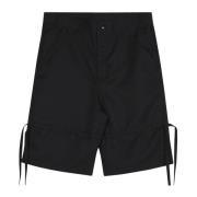 Zwarte Katoenen Geweven Shorts Comme des Garçons , Black , Heren