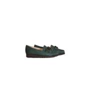 Winter Loafer met Suede Details Hassia , Green , Dames