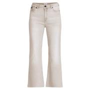 Boot-Cut Cropped Jeans Holden DNM Pure , Beige , Dames