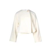 Pre-owned Wool outerwear Chloé Pre-owned , White , Dames