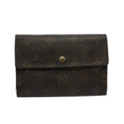 Pre-owned Coated canvas wallets Louis Vuitton Vintage , Brown , Dames