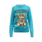 Pre-owned Cotton tops Moschino Pre-Owned , Blue , Dames