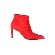 Pre-owned Suede boots Balenciaga Vintage , Red , Dames
