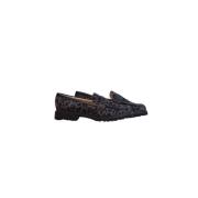 Zwarte Loafer met Detail Brunate , Multicolor , Dames