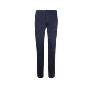 Blauwe Broek Regular Fit Kledingverven Dondup , Blue , Heren