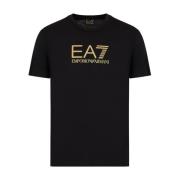 Minimalistisch T-shirt met korte mouwen Emporio Armani EA7 , Black , H...